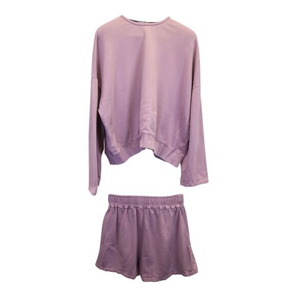 Frankie Shop Jaimie Shorts in Purple Cotton - Picture 4 of 5